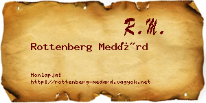 Rottenberg Medárd névjegykártya